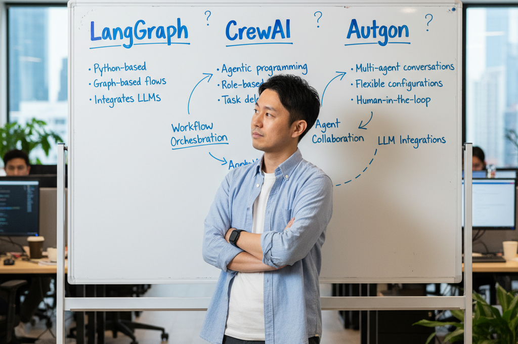 【AI入門第6回】LangGraph・CrewAI・AutoGenを知らないままAIエージェントを作ると、こんな選択ミスをする